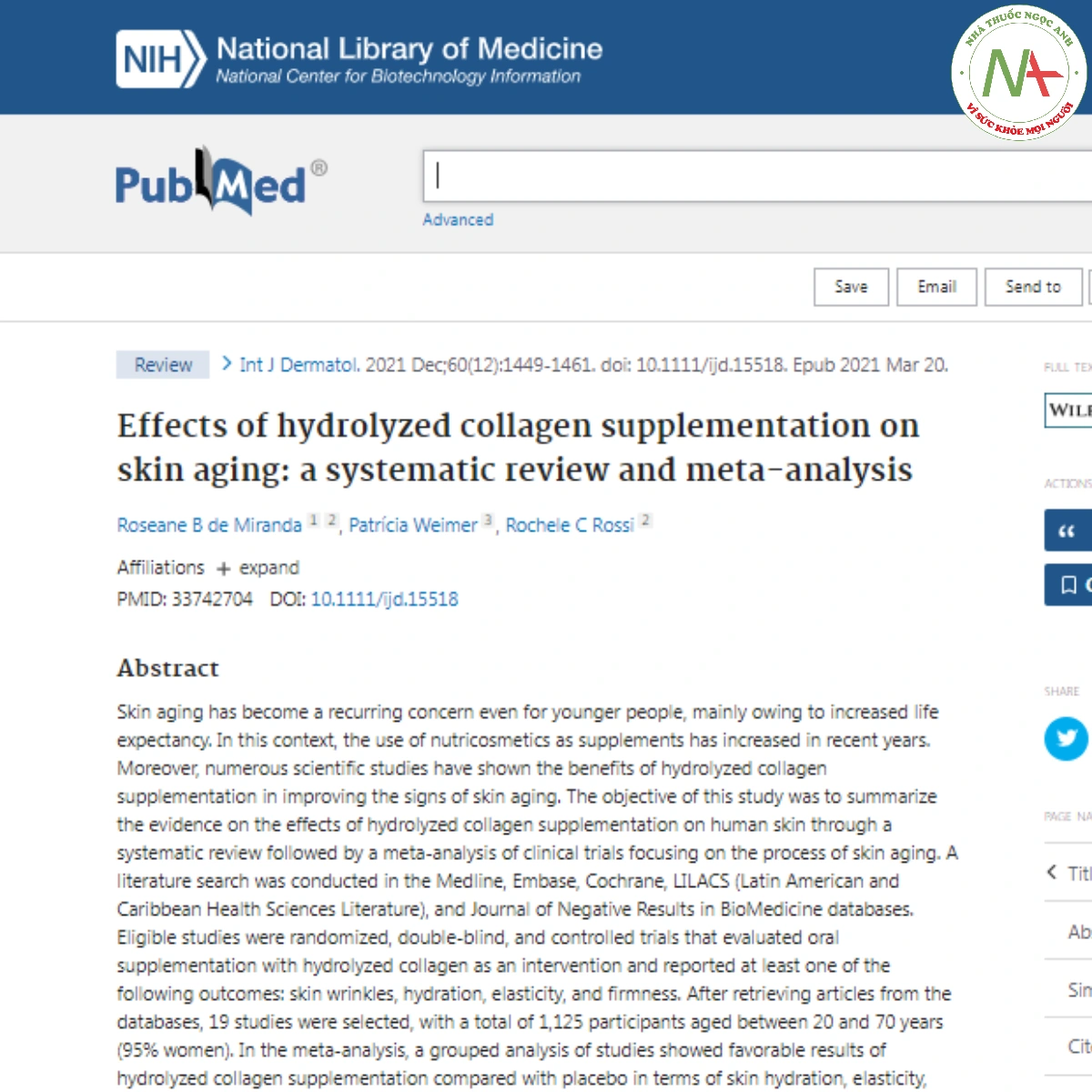 Effects of hydrolyzed collagen supplementation on skin aging_ a systematic review and meta-analysis