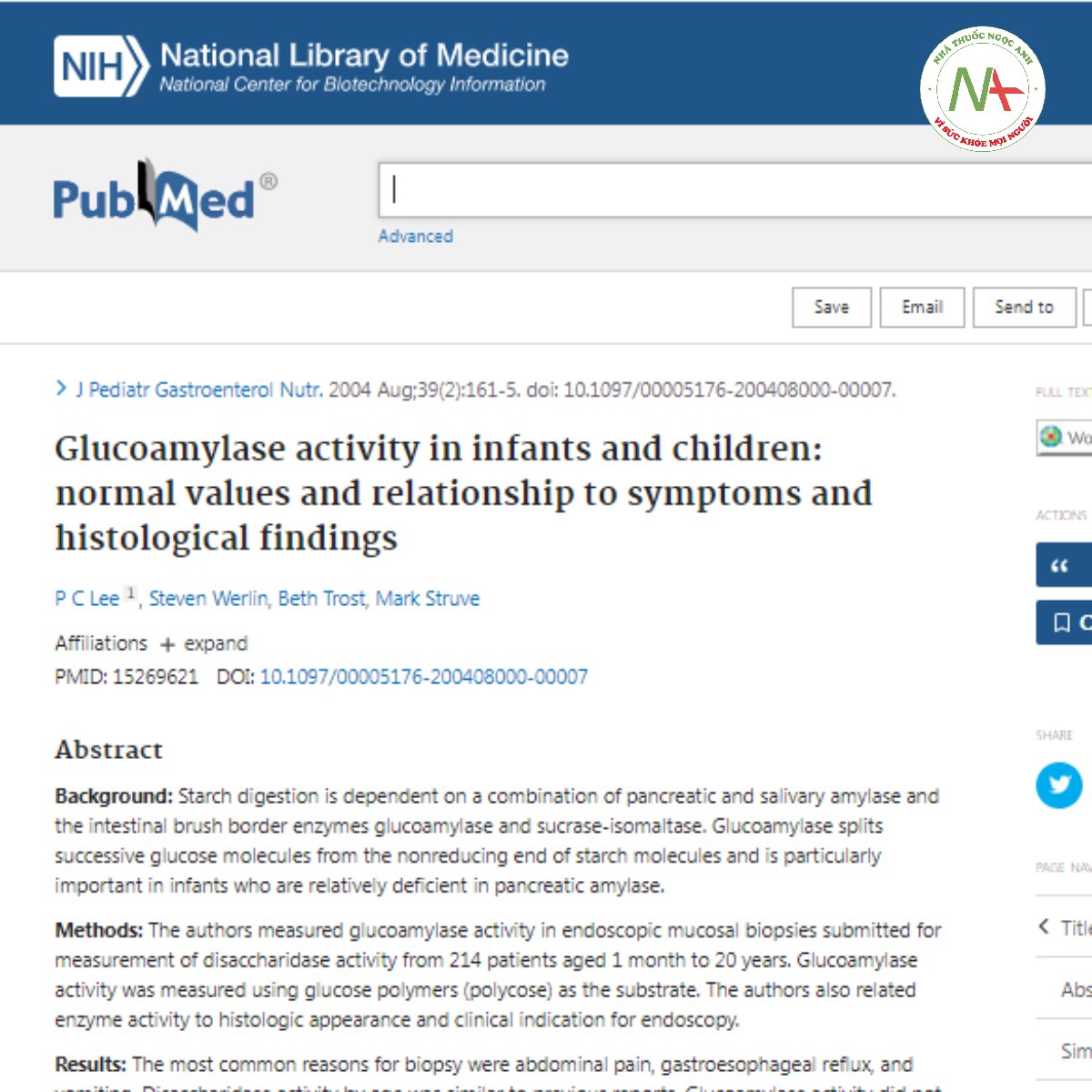 Glucoamylase activity in infants and children_ normal values and relationship to symptoms and histological findings