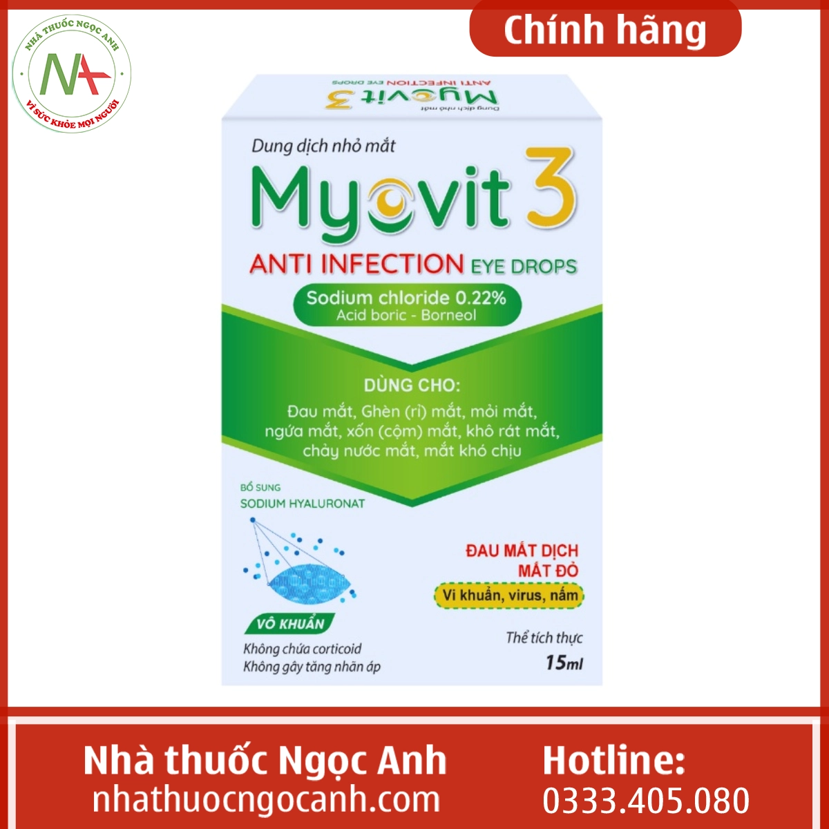 Hộp Myovit 3 15ml