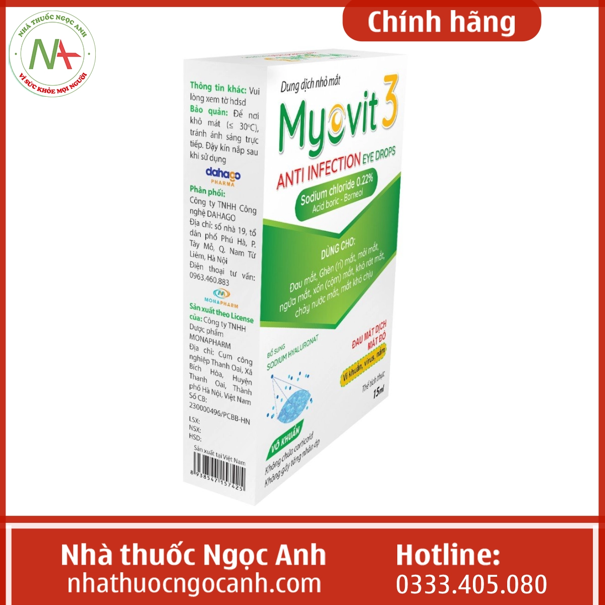 Hộp Myovit 3 15ml