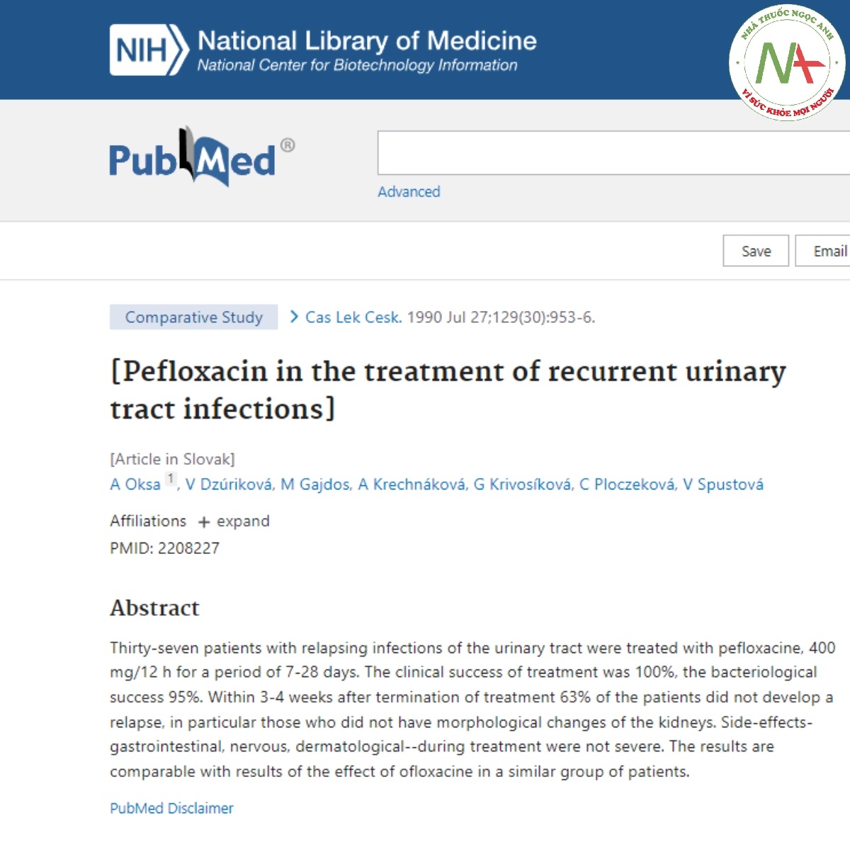 Pefloxacin in the treatment of recurrent urinary tract infections