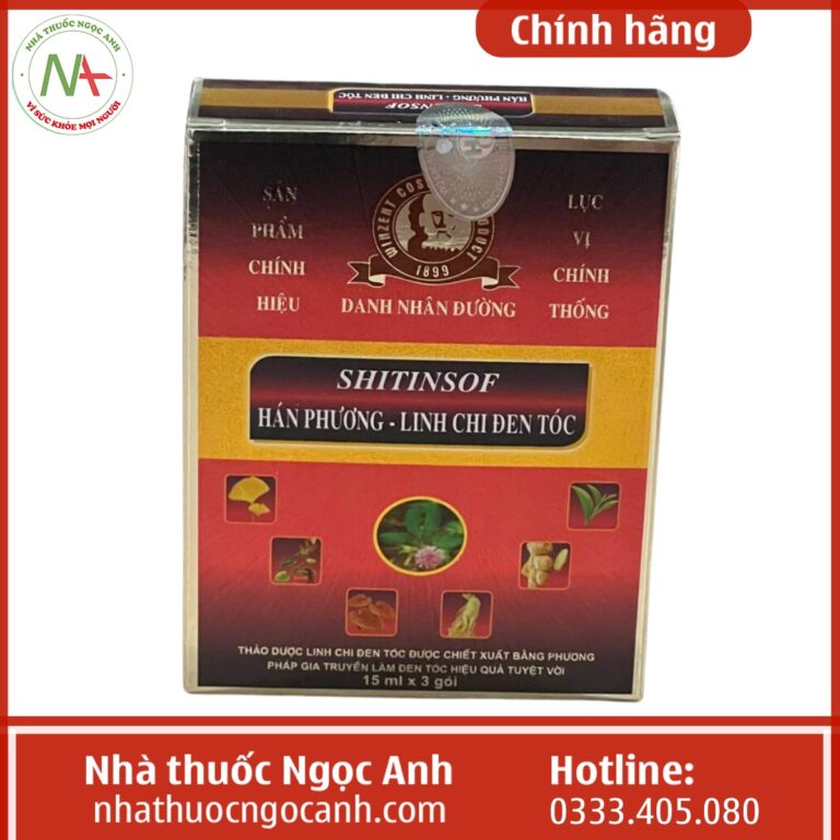 Hộp Shitinsof Hán Phương - Linh Chi Đen Tóc