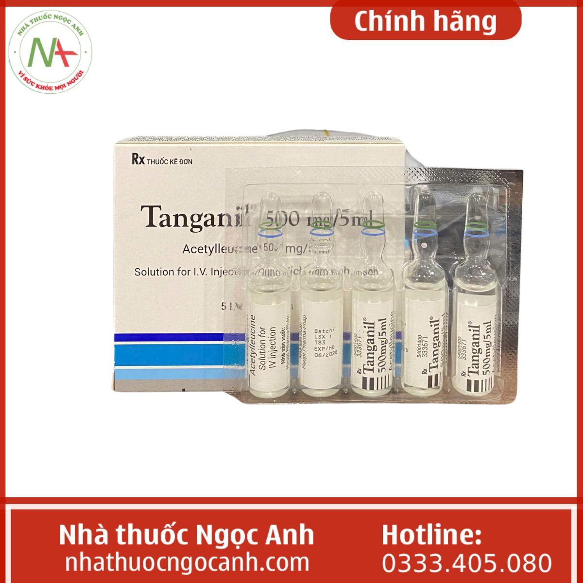 Tanganil 500mg/5ml