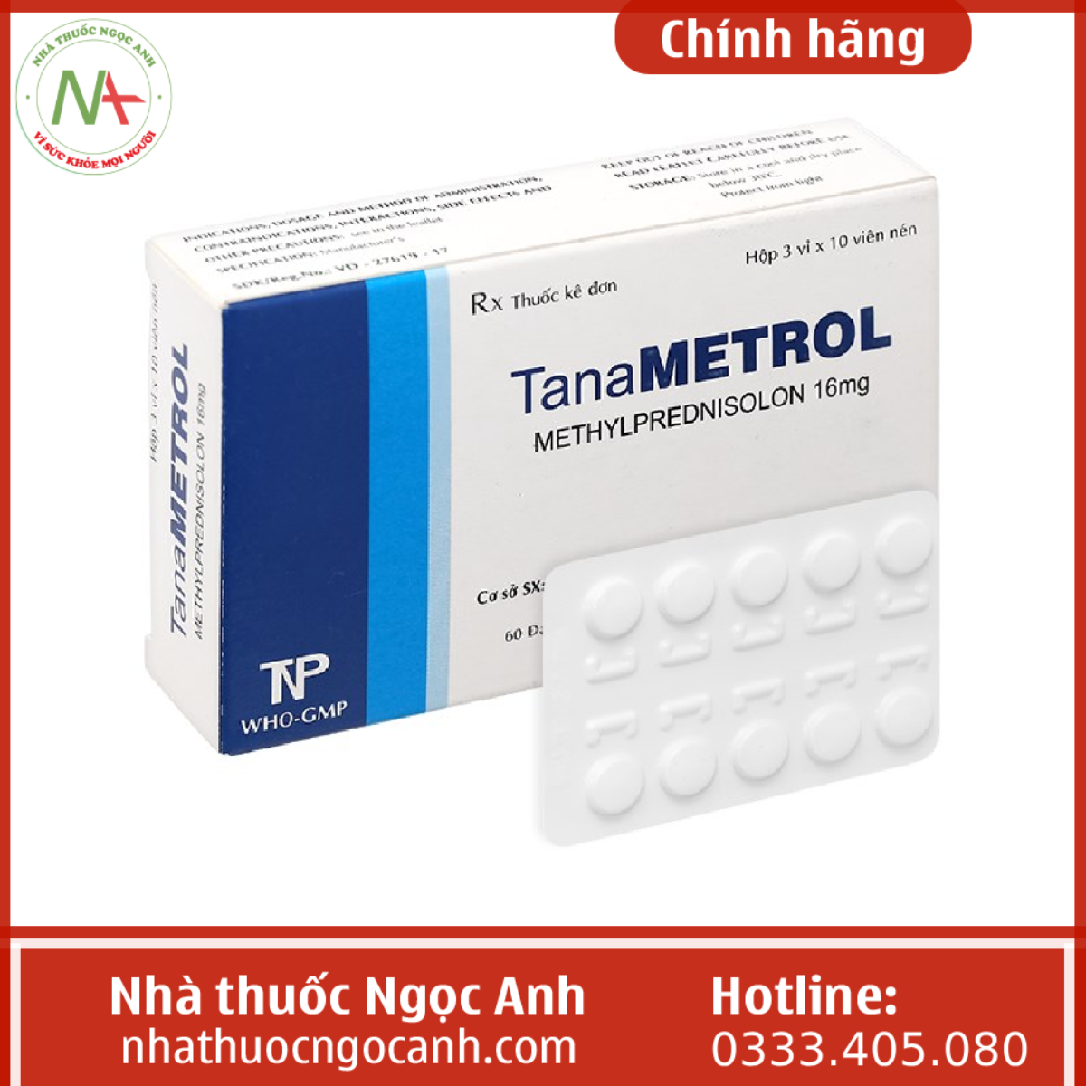 Thuốc tanametrol 16mg