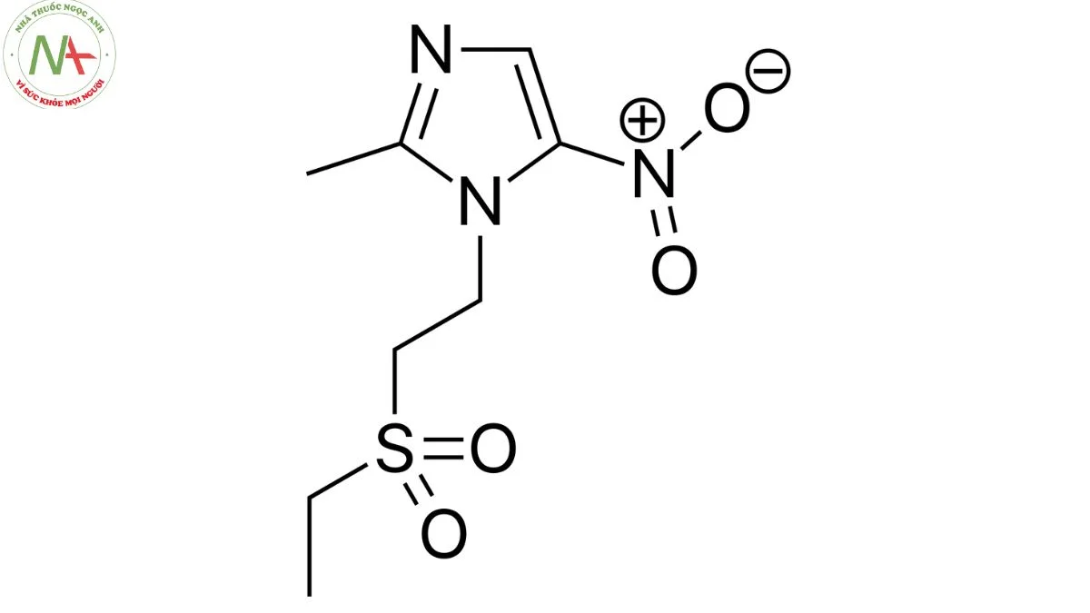Cấu trúc phân tử Tinidazole 