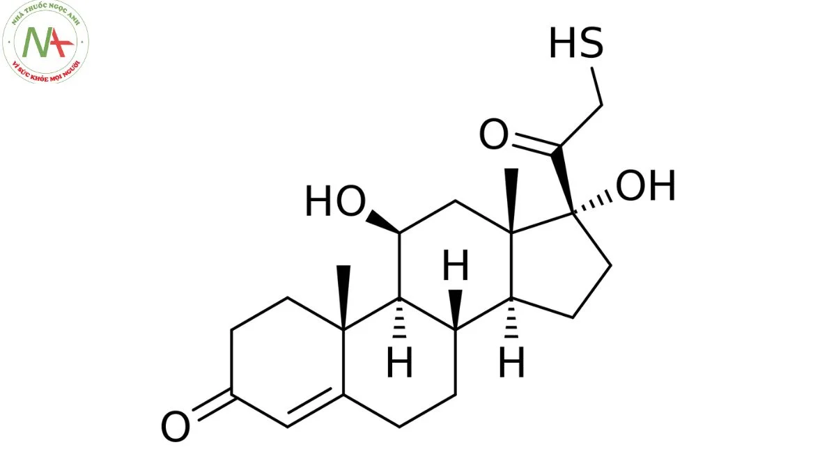 Cấu trúc phân tử Tixocortol 
