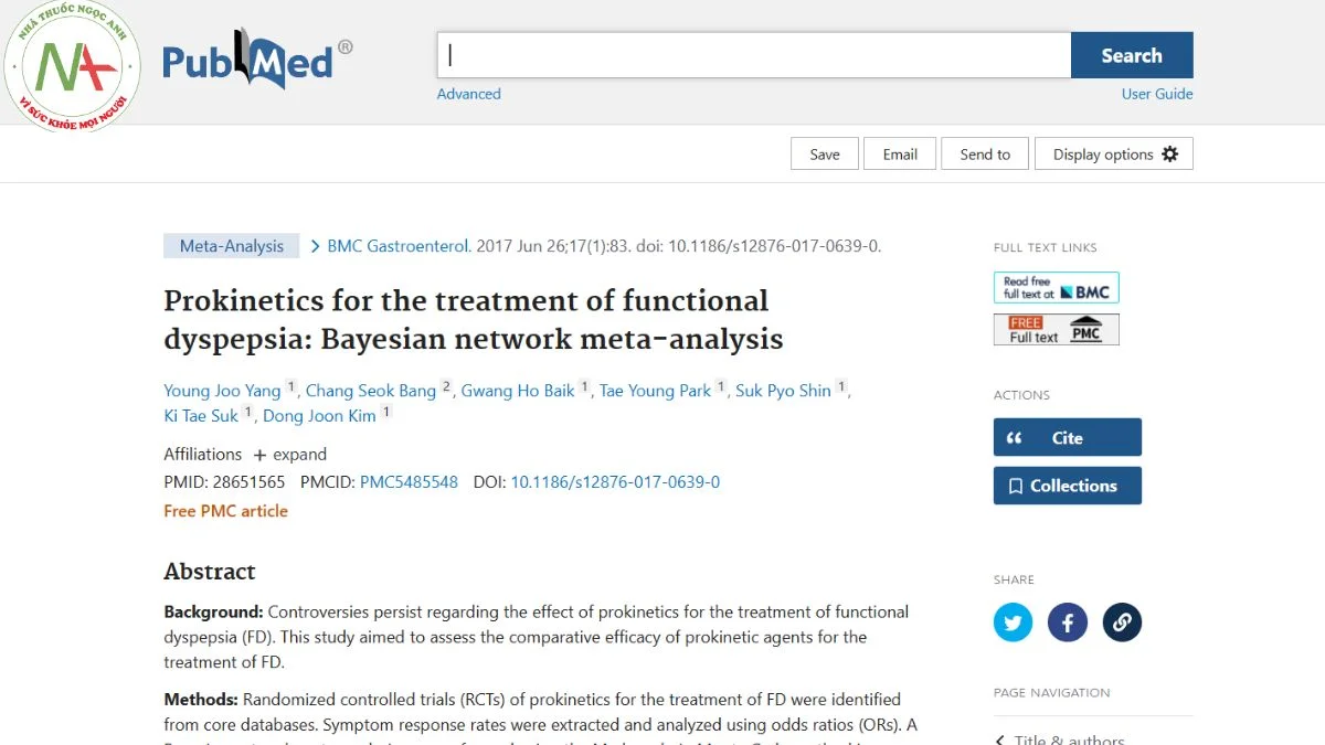 Prokinetics for the treatment of functional dyspepsia: Bayesian network meta-analysis
