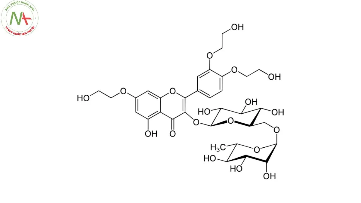 Cấu trúc phân tử Troxerutin 