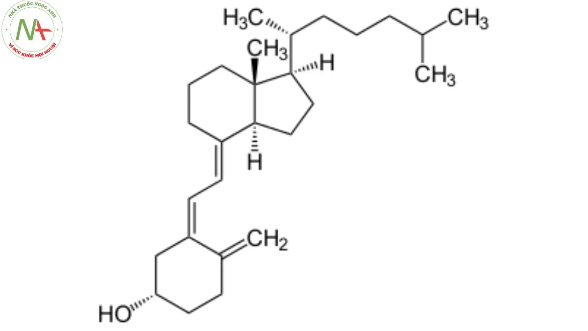 Cấu trúc phân tử Vitamin D3 (Cholecalciferol)