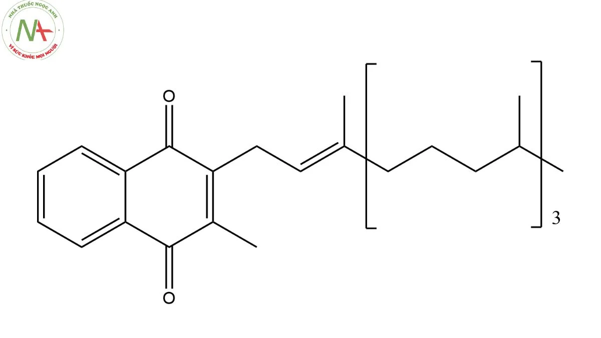 Cấu trúc phân tử Vitamin K1 (Phylloquinone)