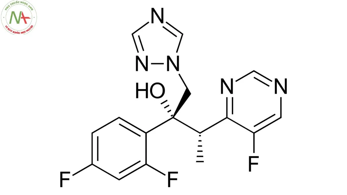 Cấu trúc phân tử Voriconazol 