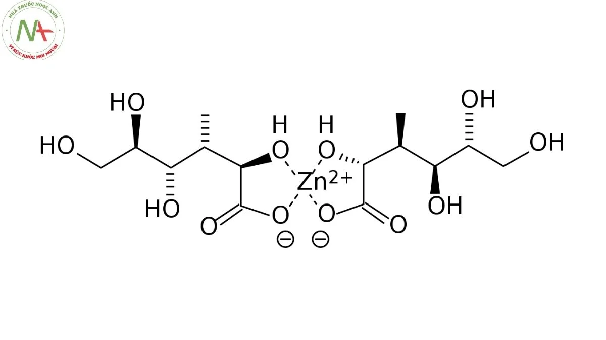 Cấu trúc phân tử ZinC Gluconate