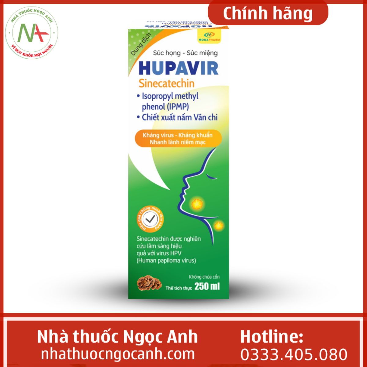 DUNG DỊCH SÚC HỌNG HUPAVIR