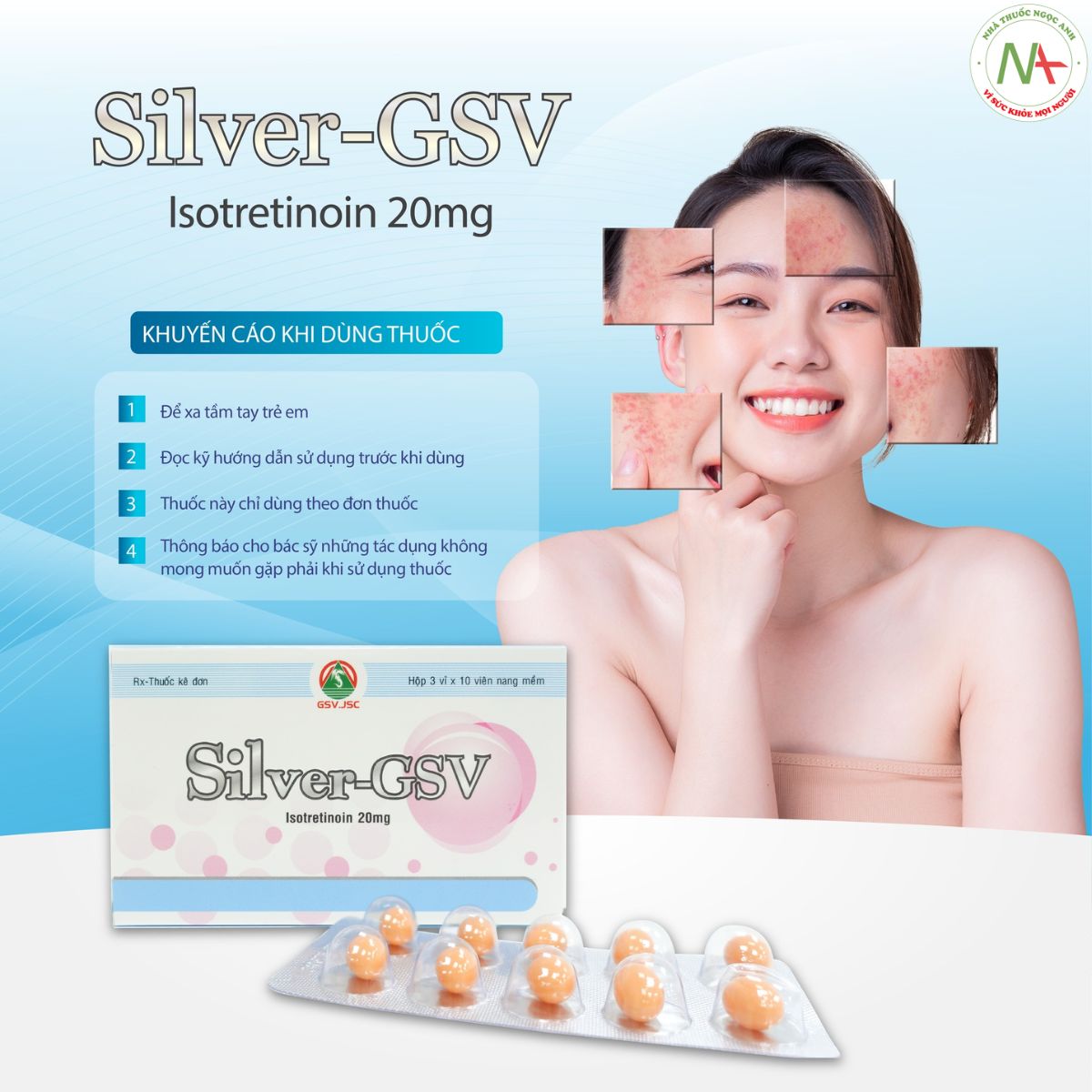 Silver-GSV được sử dụng khi có sự kê đơn của bác sĩ