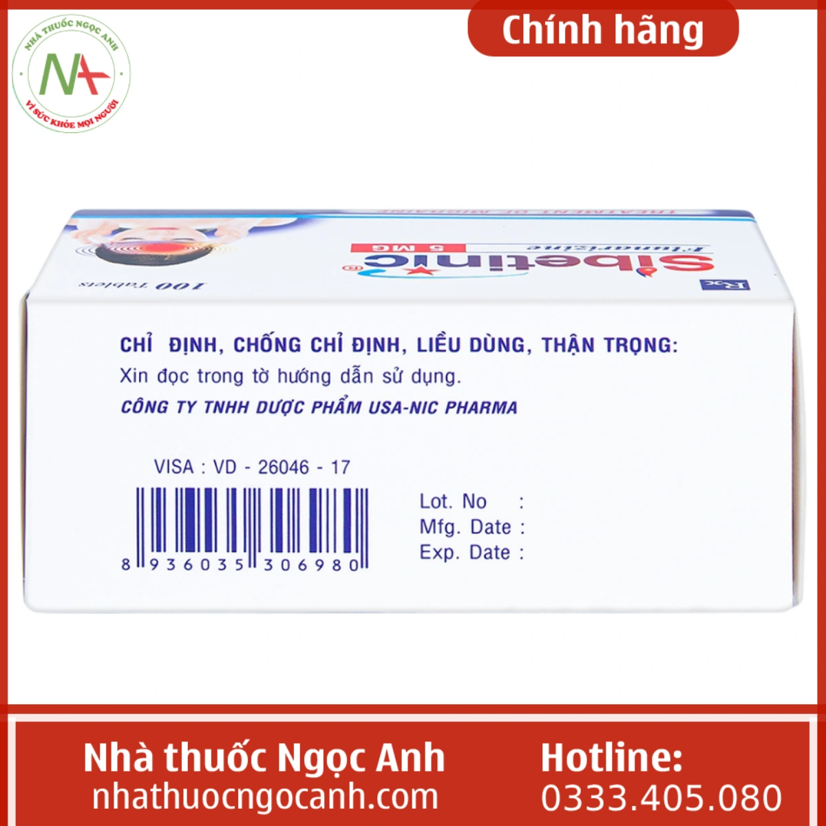 Thuốc Sibetinic 5mg