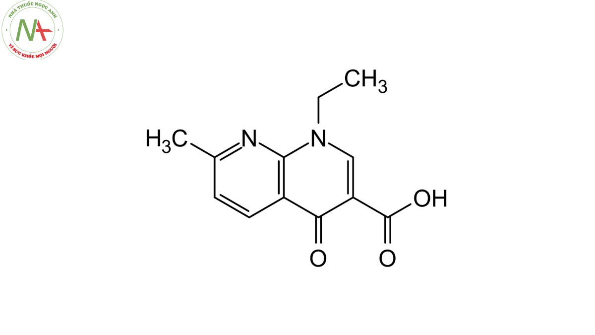 Cấu trúc phân tử Acid Nalidixic 
