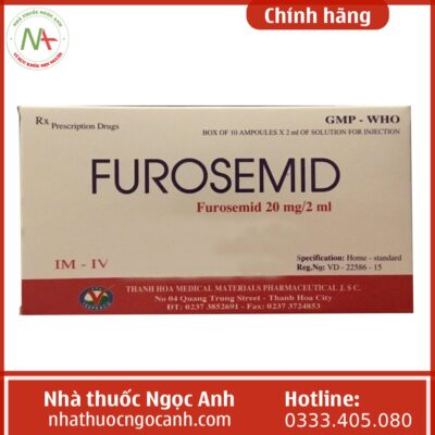 Furosemid 20mg/2ml Thephaco