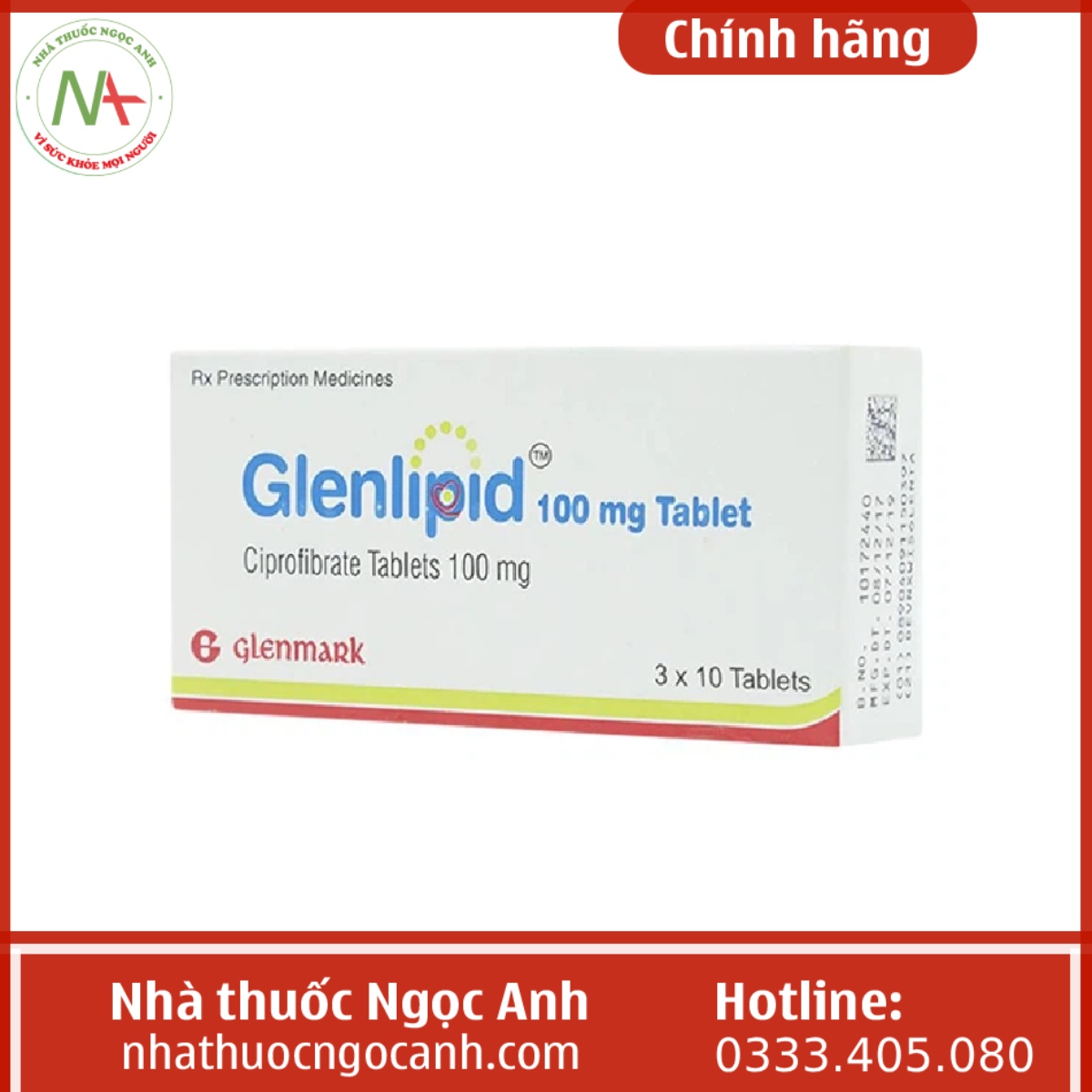 Glenlipid 100 mg Tablet