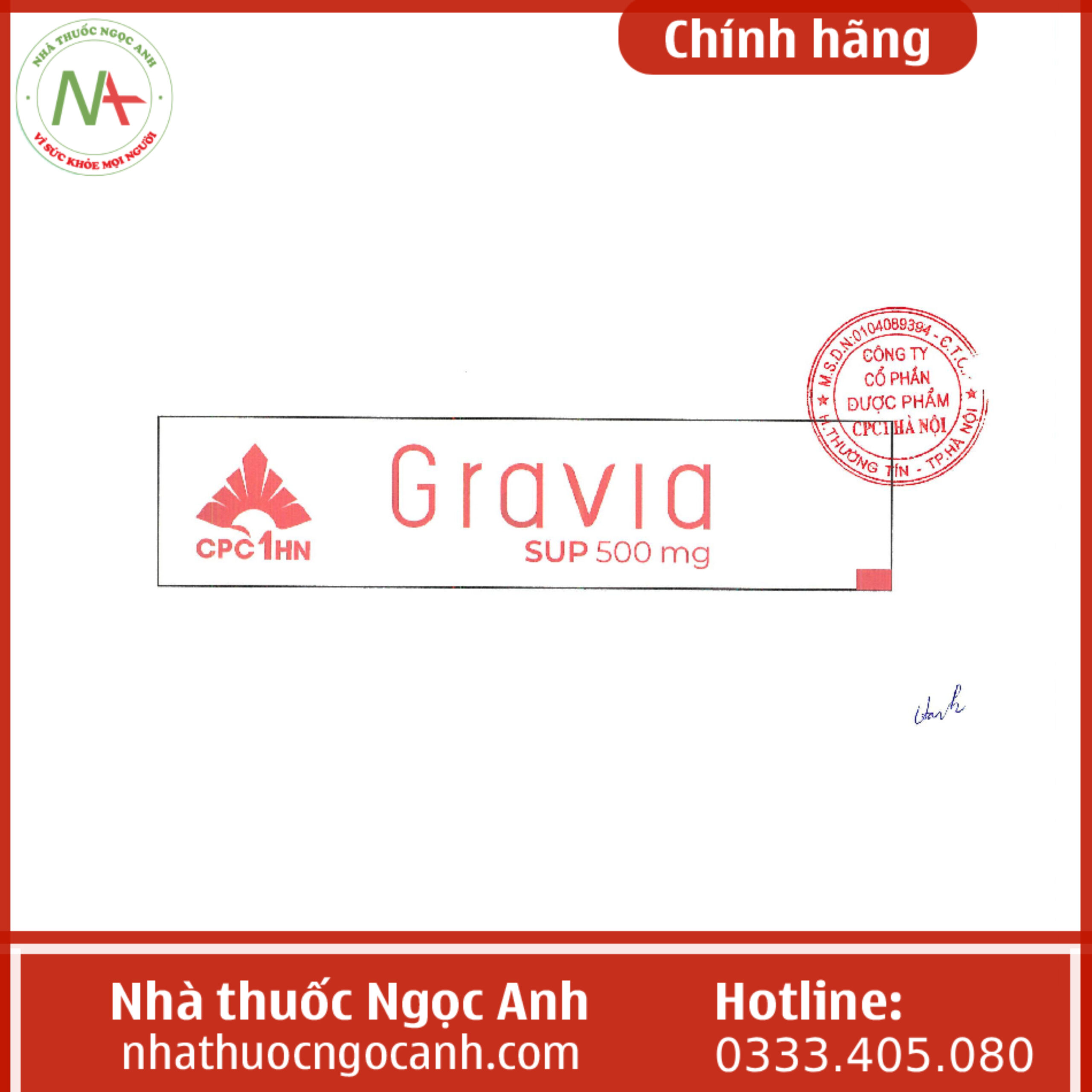 Gravia sup 500mg