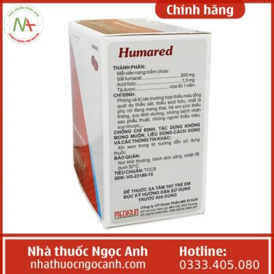 Hộp thuốc Humared