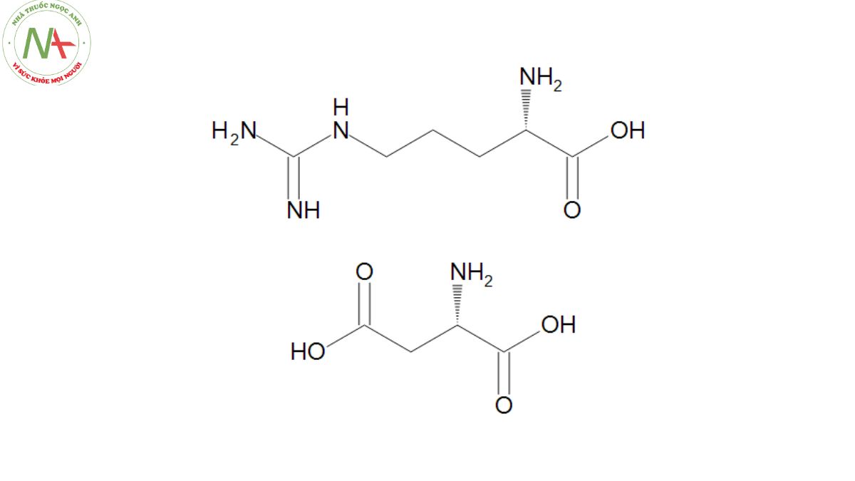 Cấu trúc phân tử L-Arginin L-Aspartat 