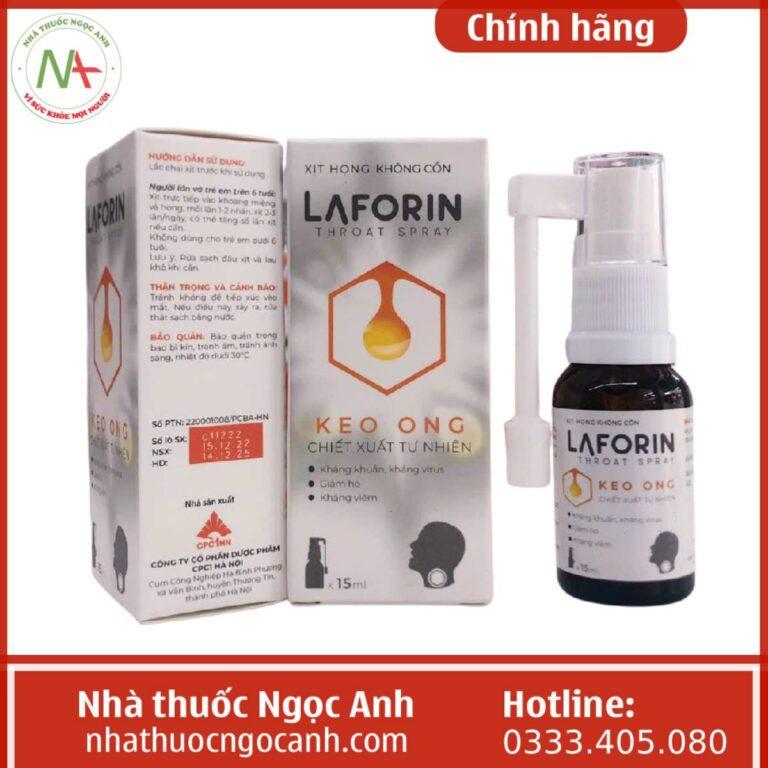 Laforin throat spray