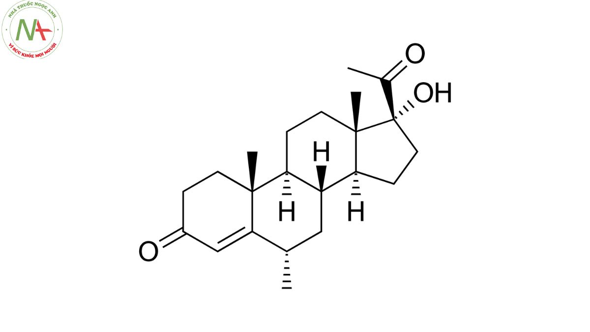 Cấu trúc phân tử Medroxyprogesterone 
