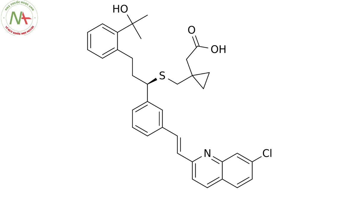 Cấu trúc phân tử Montelukast 