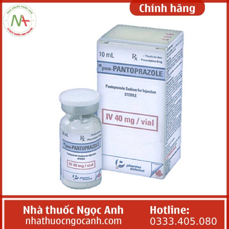 Thuốc tiêm Pms-Pantoprazole IV 40mg/ml giá bao nhiêu, mua ở đâu?