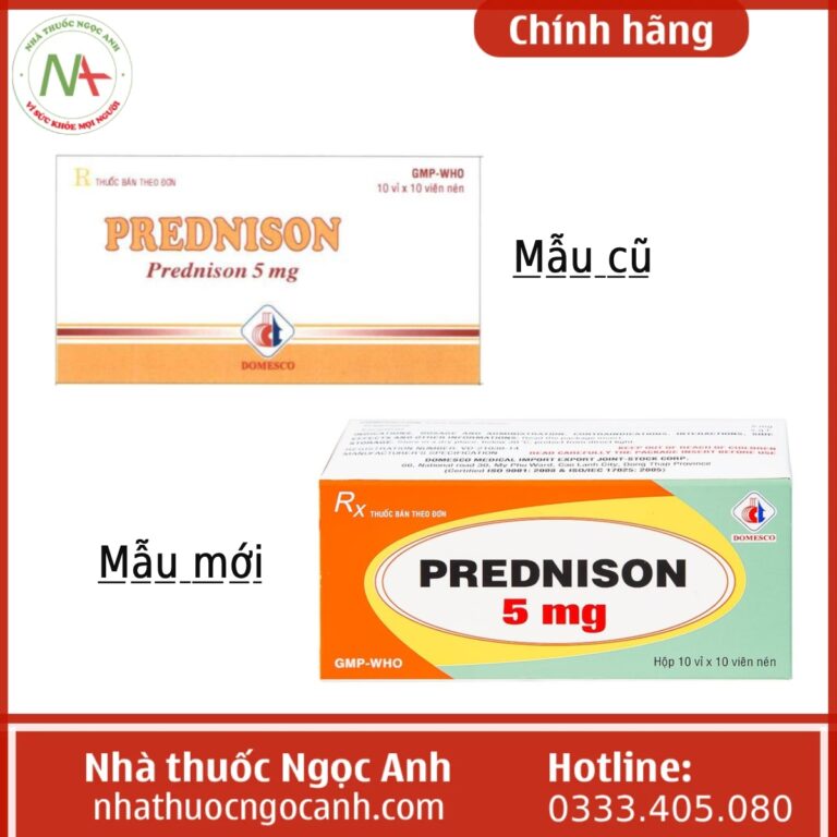 Thuốc Prednison 5mg Domesco (viên nén) giá bao nhiêu, mua ở đâu