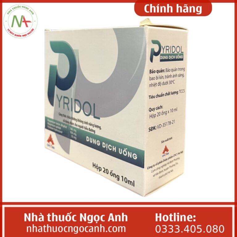 Thuốc Pyridol Là Thuốc Gì Giá Bao Nhiêu Mua ở đâu