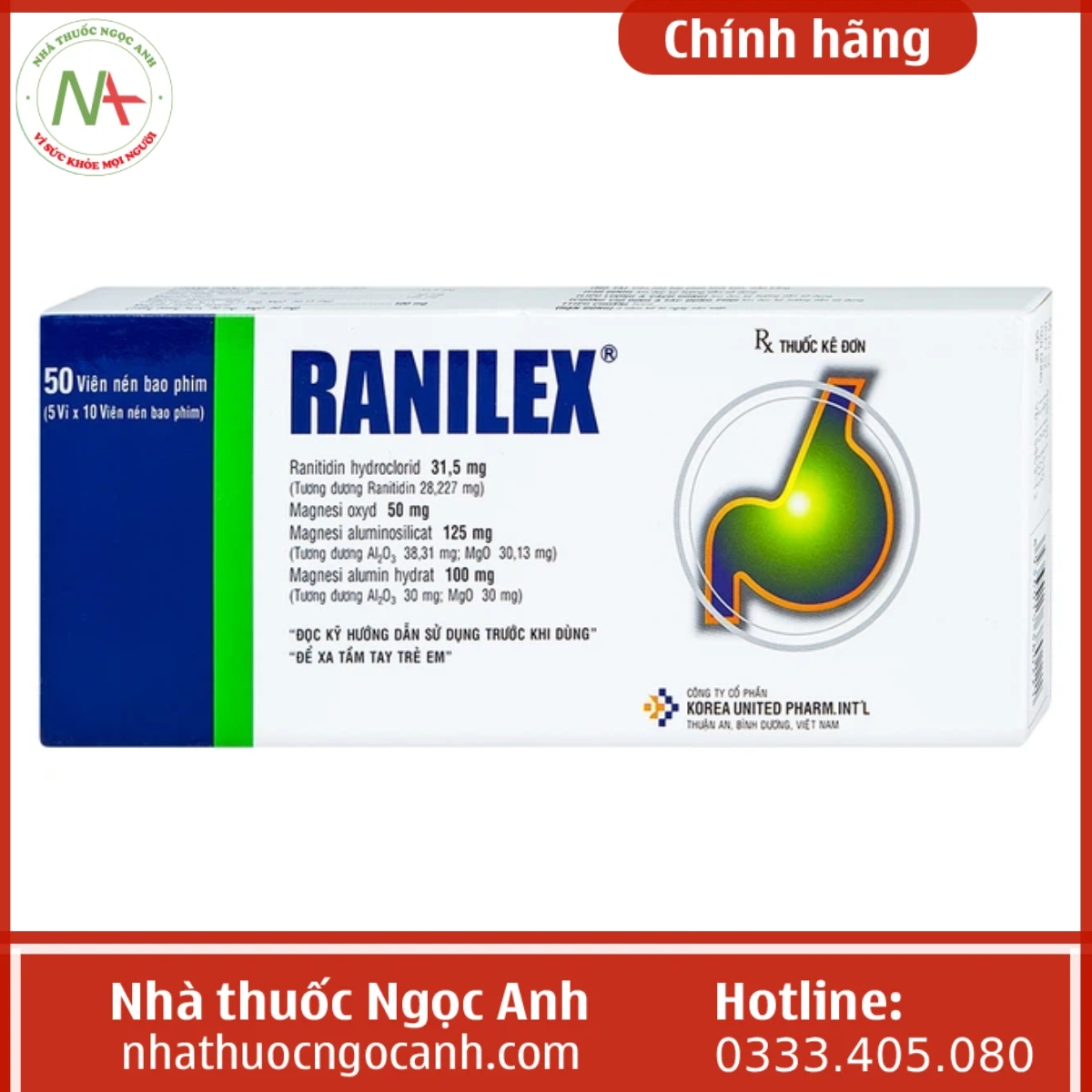 Hộp thuốc Ranilex