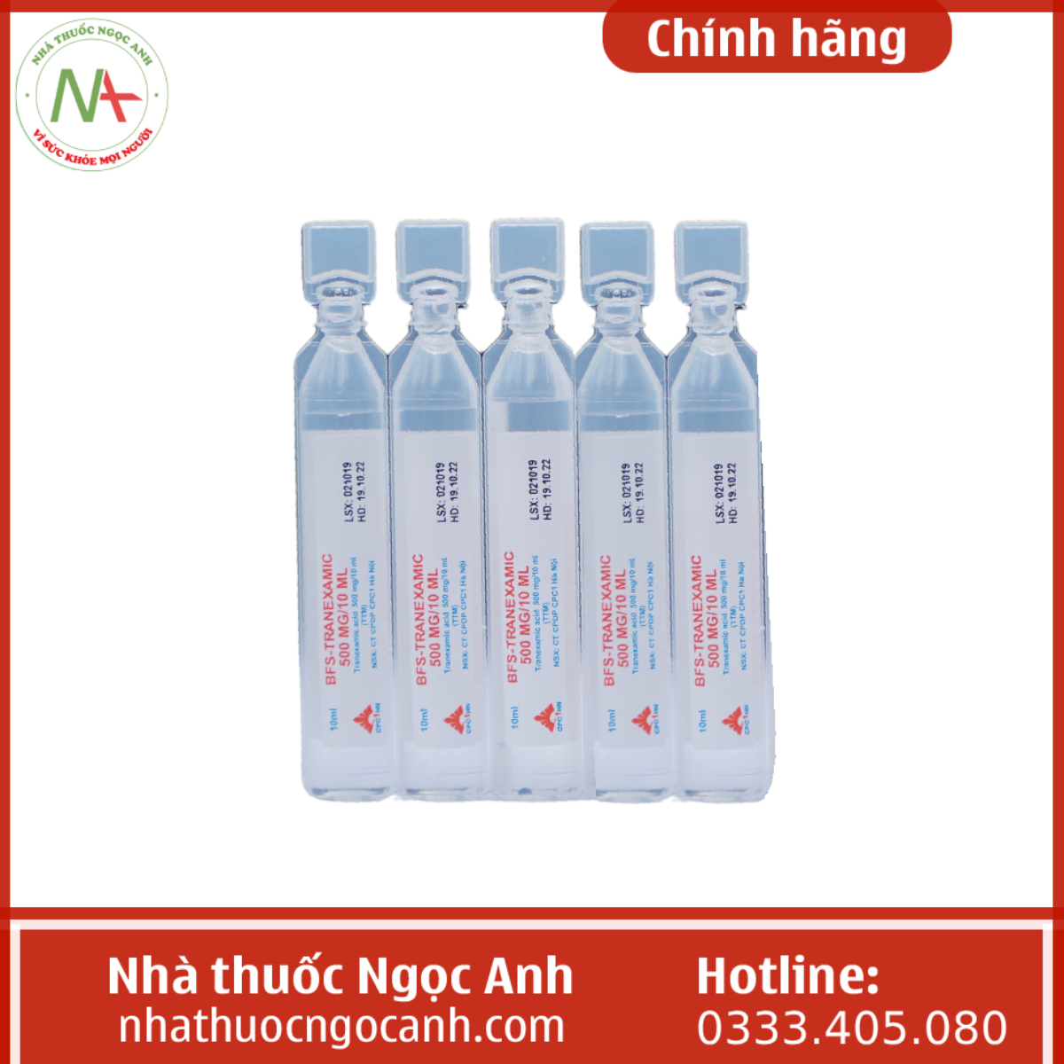 Thuốc BFS-Tranexamic 500mg.10ml