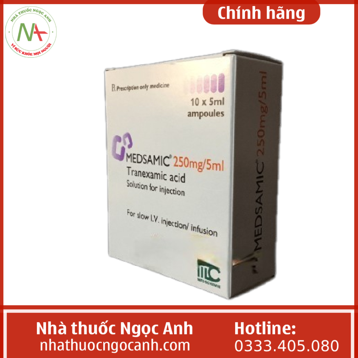 Thuốc Medsamic 250mg/5ml