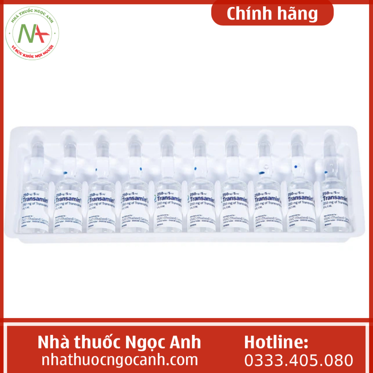 Thuốc Transamin Injection 250mg/5ml