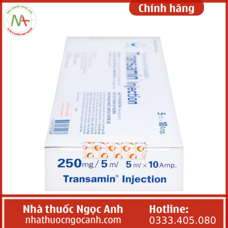 Thuốc Transamin Injection 250mg/5ml giá bao nhiêu, mua ở đâu?