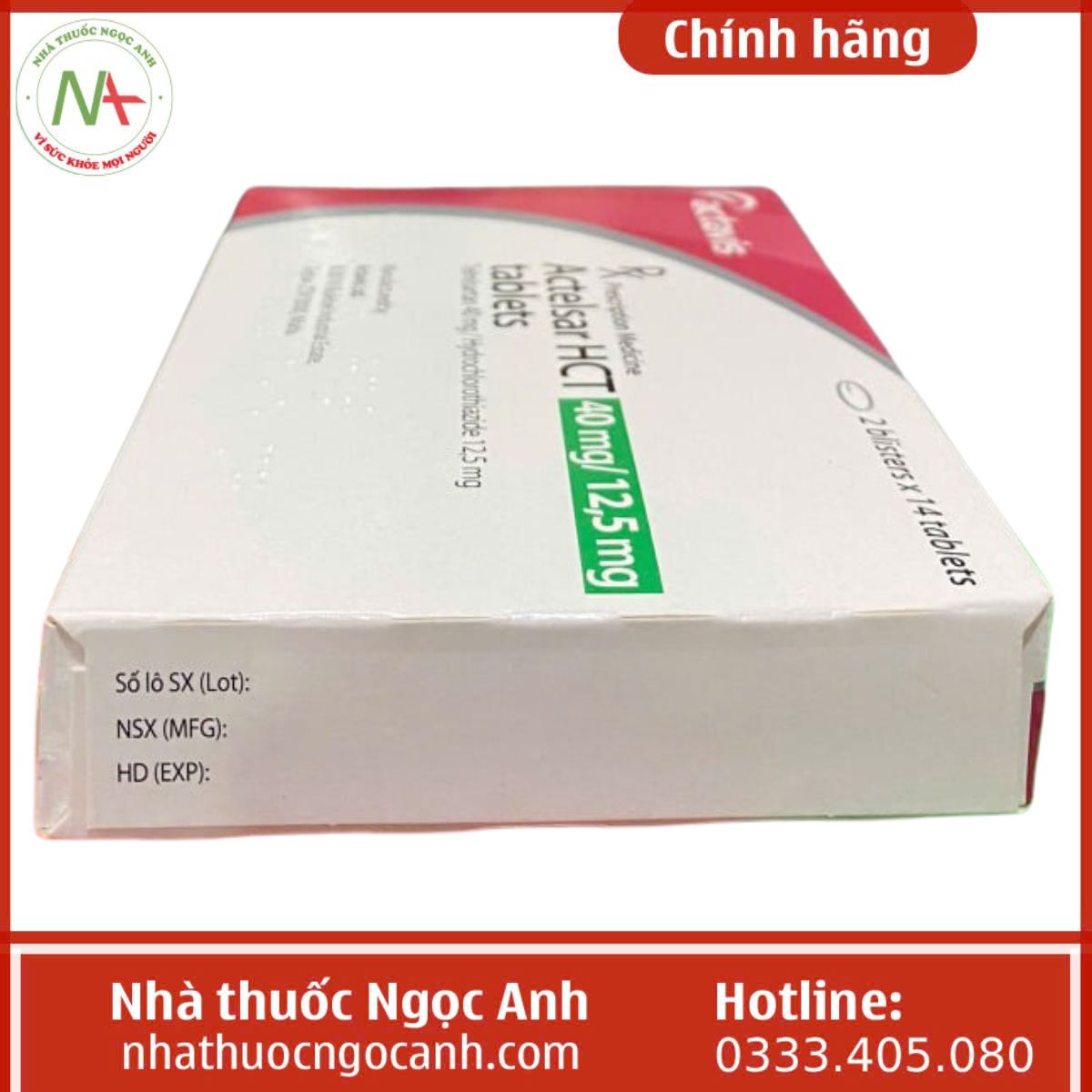 thuốc Actelsar HCT 40mg/12,5mg