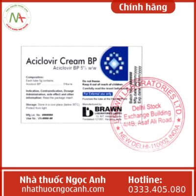 thuốc aciclovir cream BP