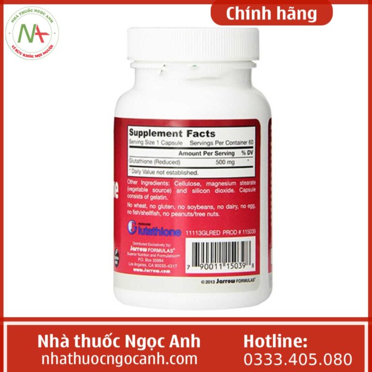 Thuốc Glutathione Reduced 500mg Có Tốt Không Giá Bao Nhiêu Mua ở đâu