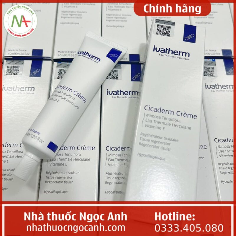 Set Ivatherm Thuốc Ivatherm Cicaderm Cream 40mL giá bao nhiêu? mua ở đâu