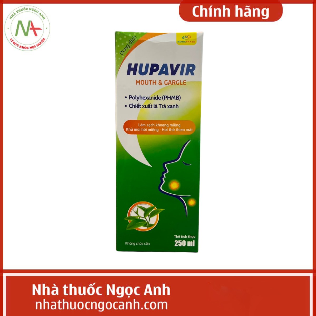 Dung dịch súc họng – súc miệng Hupavir 4 Dung dịch súc họng - súc miệng Hupavir