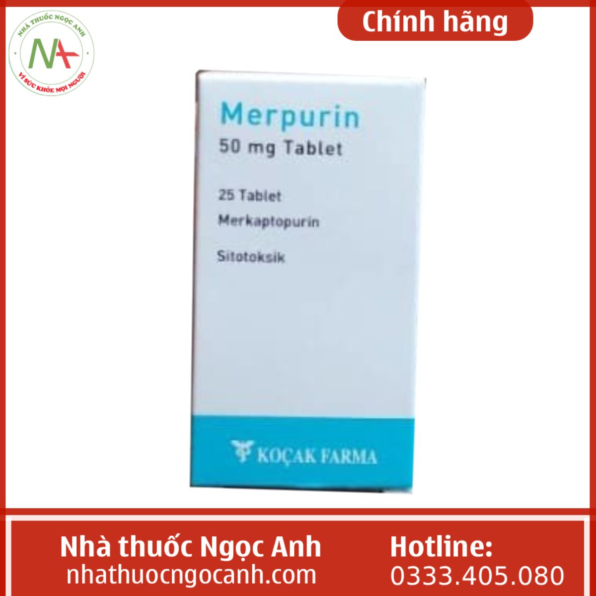 Thuốc Merpurin 50mg