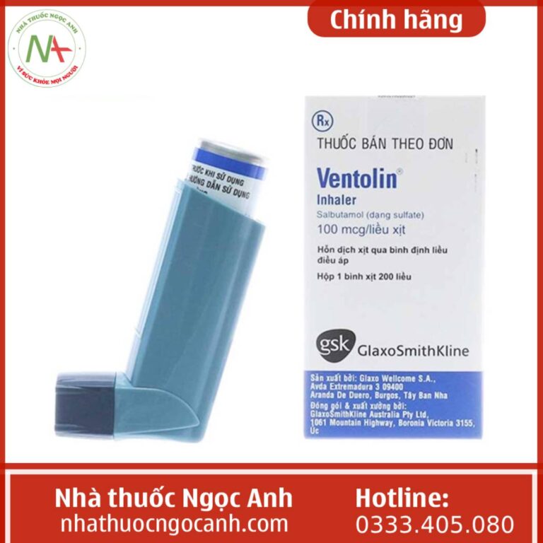 thuốc Ventolin Inhaler 100mcg