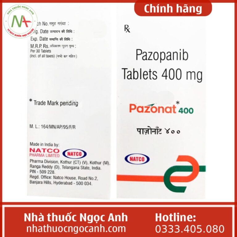 Thuốc Pazonat 400mg