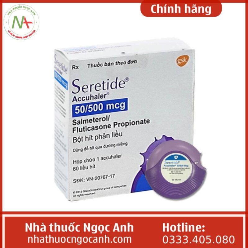 Thuốc Seretide Accuhaler 50/500mcg là thuốc gì? Giá bao nhiêu?