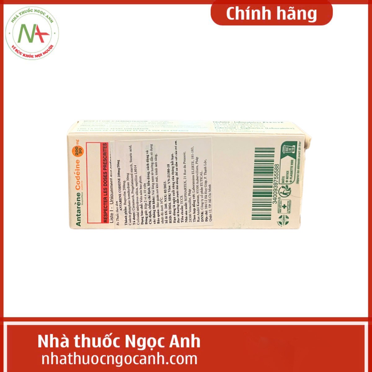 Antarene Codein 200mg/30mg