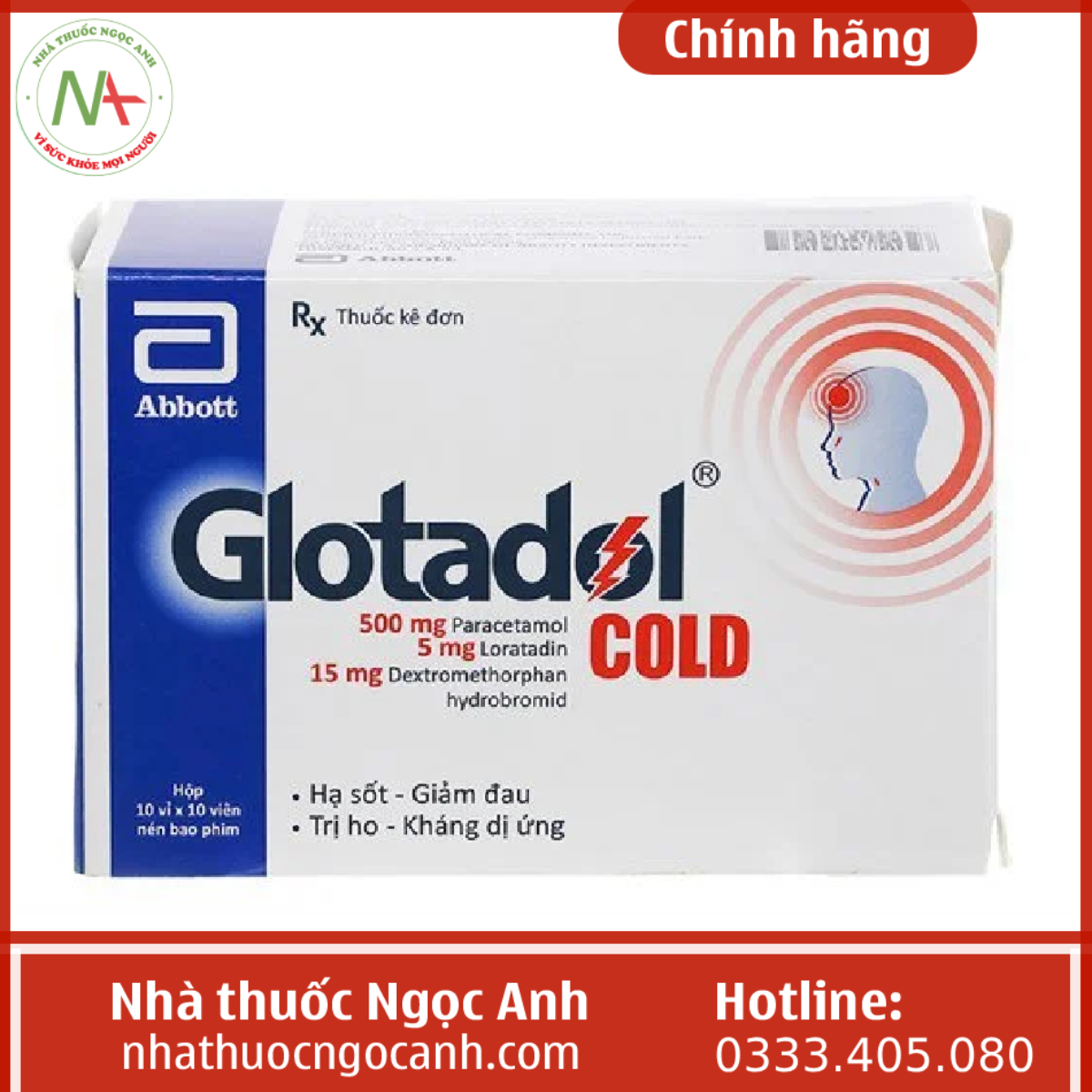 Glotadol cold