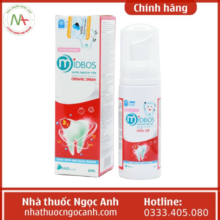 Kem đánh răng tạo bọt Midbos