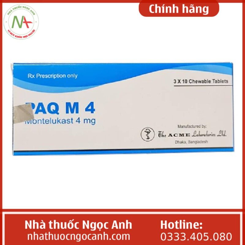 String Paq Thuốc Paq M 4 là thuốc gì, giá bao nhiêu, mua ở đâu?