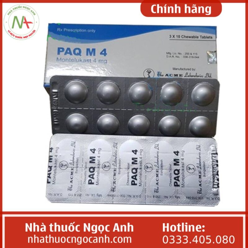 String Paq Thuốc Paq M 4 là thuốc gì, giá bao nhiêu, mua ở đâu?